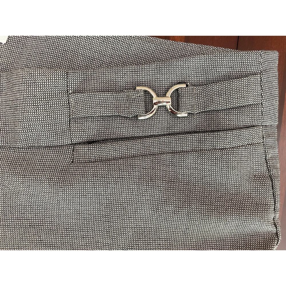 New York & Company Stretch Size 8 Average Womens Dress Pants Straight Leg Silver - Picture 3 of 10